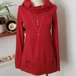 SOLD Fair Indigo Cowl Shirt